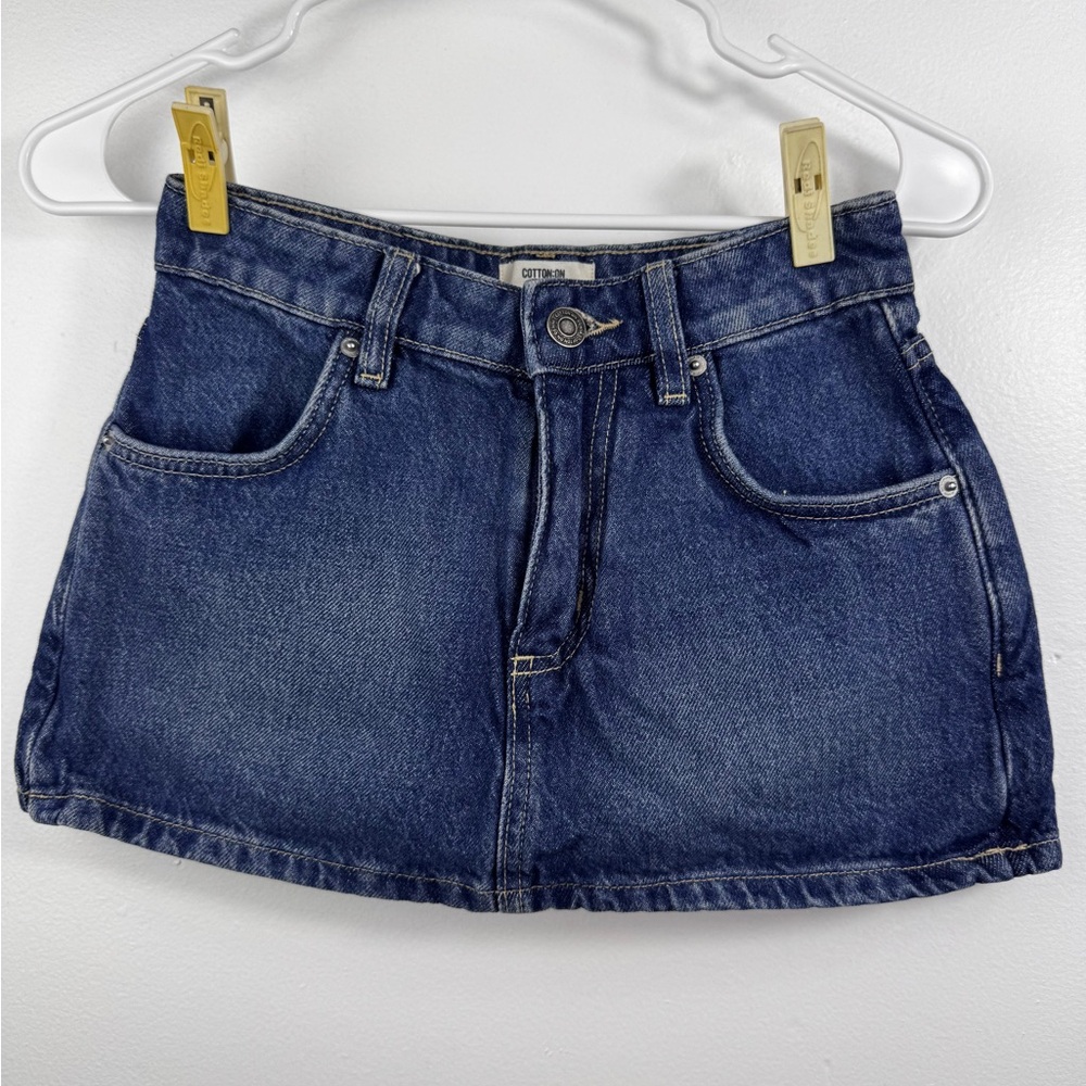 Cotton On Blue Denim Mini Skort